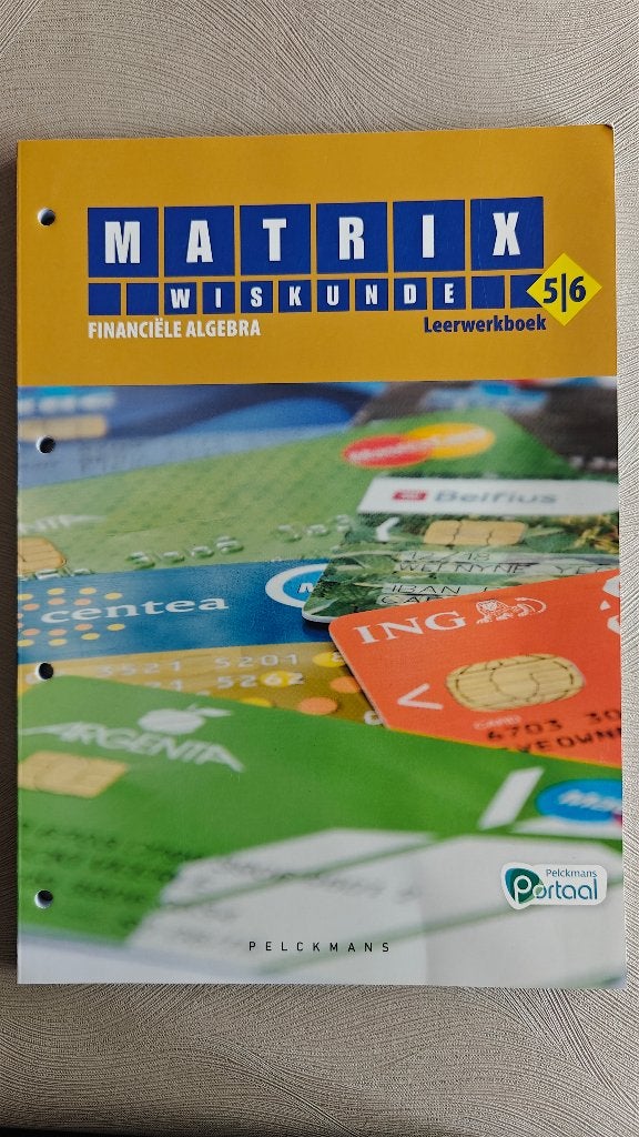 Matrix Wiskunde 5/6 boeken/cursussen, Enlèvement ou Envoi, Autres niveaux, Utilisé, Pelckmans
