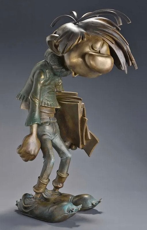 Gaston Lagaffe “ Boulesteix”  2015 bronze composite., Collections, Personnages de BD, Comme neuf, Enlèvement