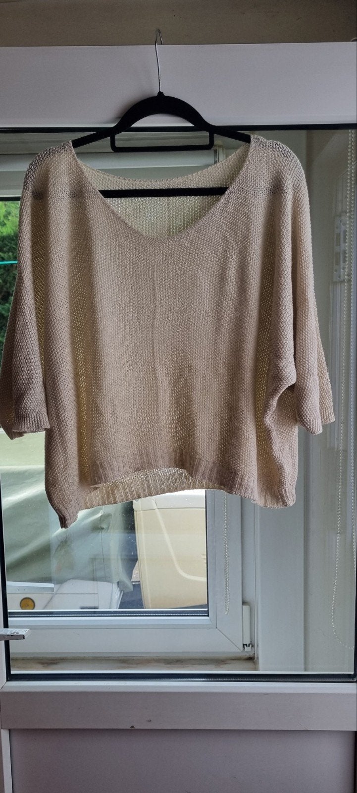 dames trui, Kleding | Dames, Ophalen, Zo goed als nieuw, Beige, Korte mouw