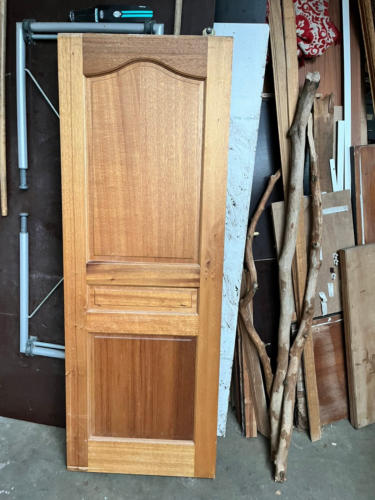 Stevige vol houten deur, Ophalen, Gebruikt, Minder dan 80 cm, Binnendeur