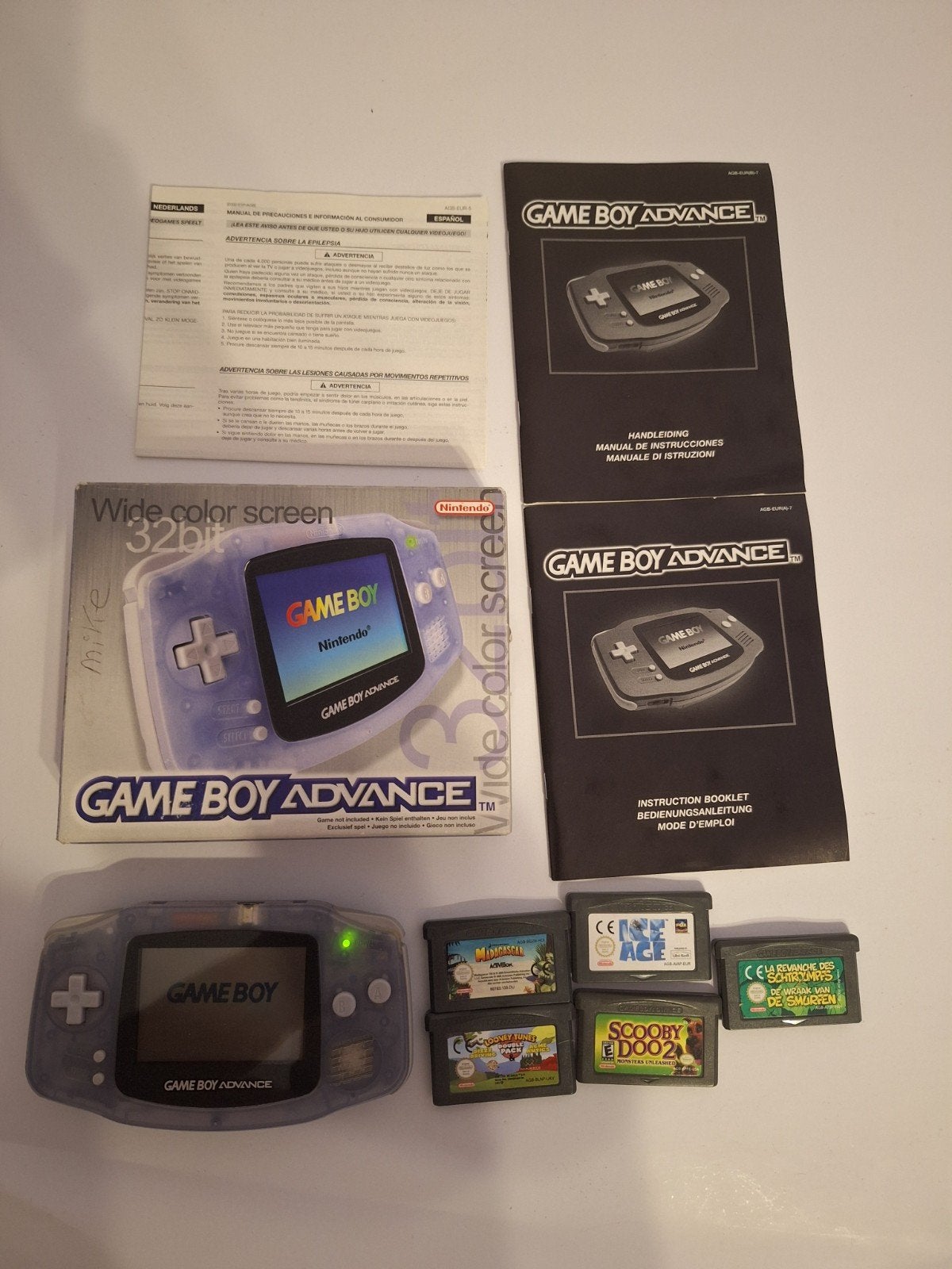 Boy Advance CIB met (games verschillende talen), Ophalen of Verzenden, Game Boy Advance