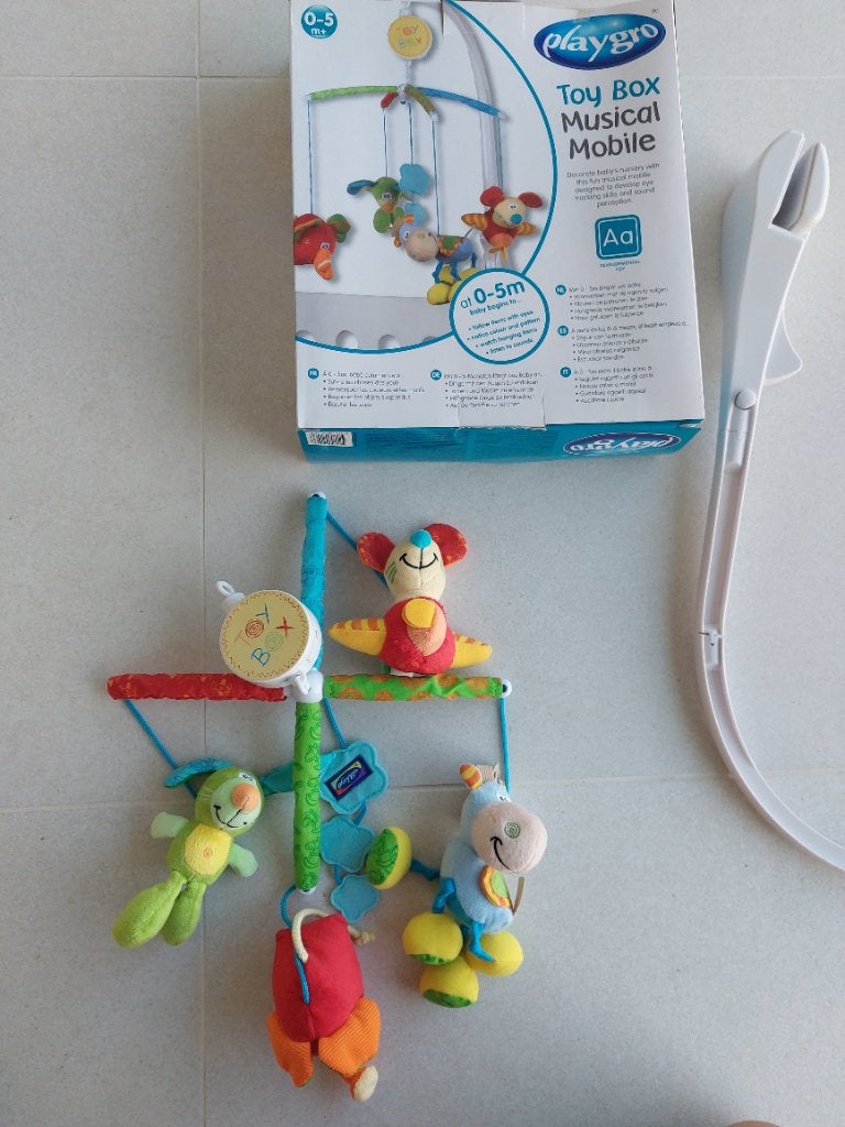 Playgro toy box muziekmobiel, Ophalen, Zo goed als nieuw