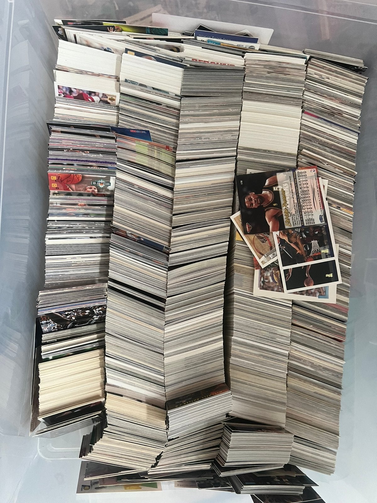 Grote verzameling 10.000 NBA, NFL & NHL trading cards, Hobby & Loisirs créatifs, Jeux de cartes à collectionner | Autre, Enlèvement
