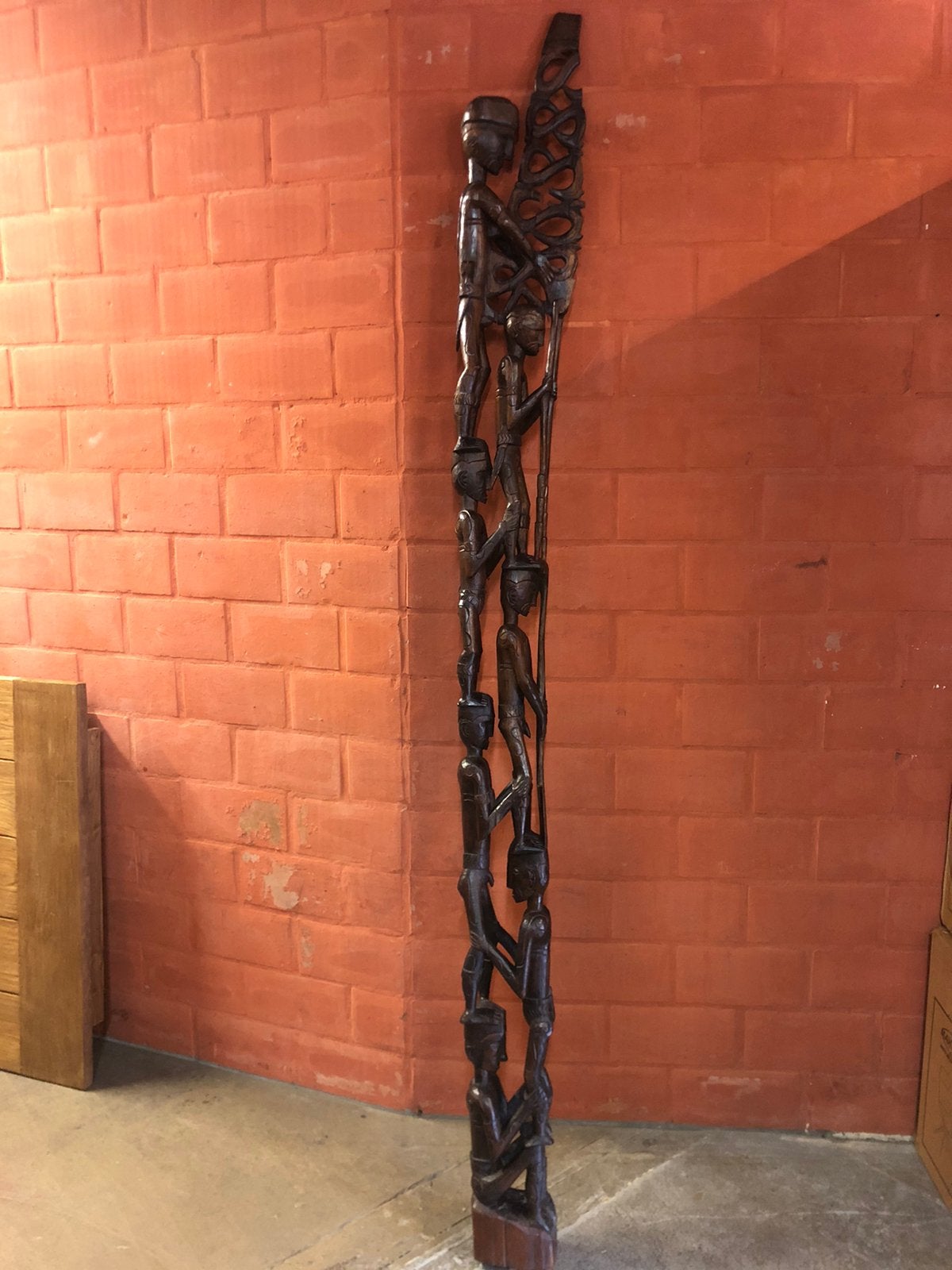 Afrikaanse kunst, Huis en Inrichting, Woonaccessoires | Zuilen en Pilaren, Ophalen, Zo goed als nieuw