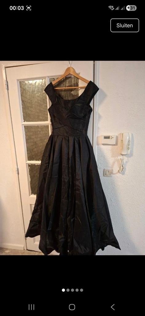 Zwarte jurk, Neuf, Robe de gala, Taille 36 (S), Enlèvement