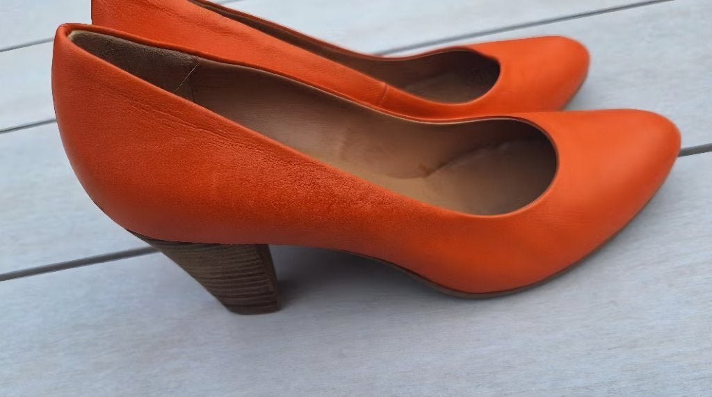 Elegante pumps, Kleding | Dames, Schoenen, Ophalen, Oranje, Zo goed als nieuw, Pumps