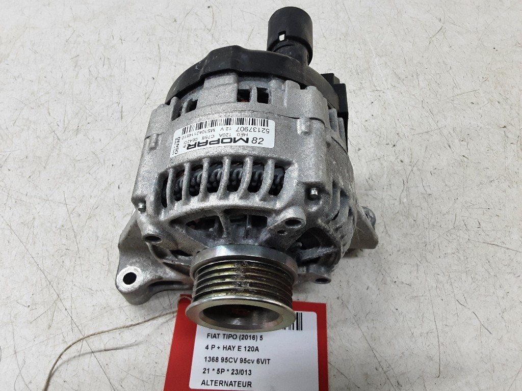ALTERNATEUR Fiat Tipo (356H / 357H) (52137907), Mevr. I. Hauben, Utilisé, Fiat, Rue de l'Espoir 34 34
4030  GRIVEGNÉE, BE