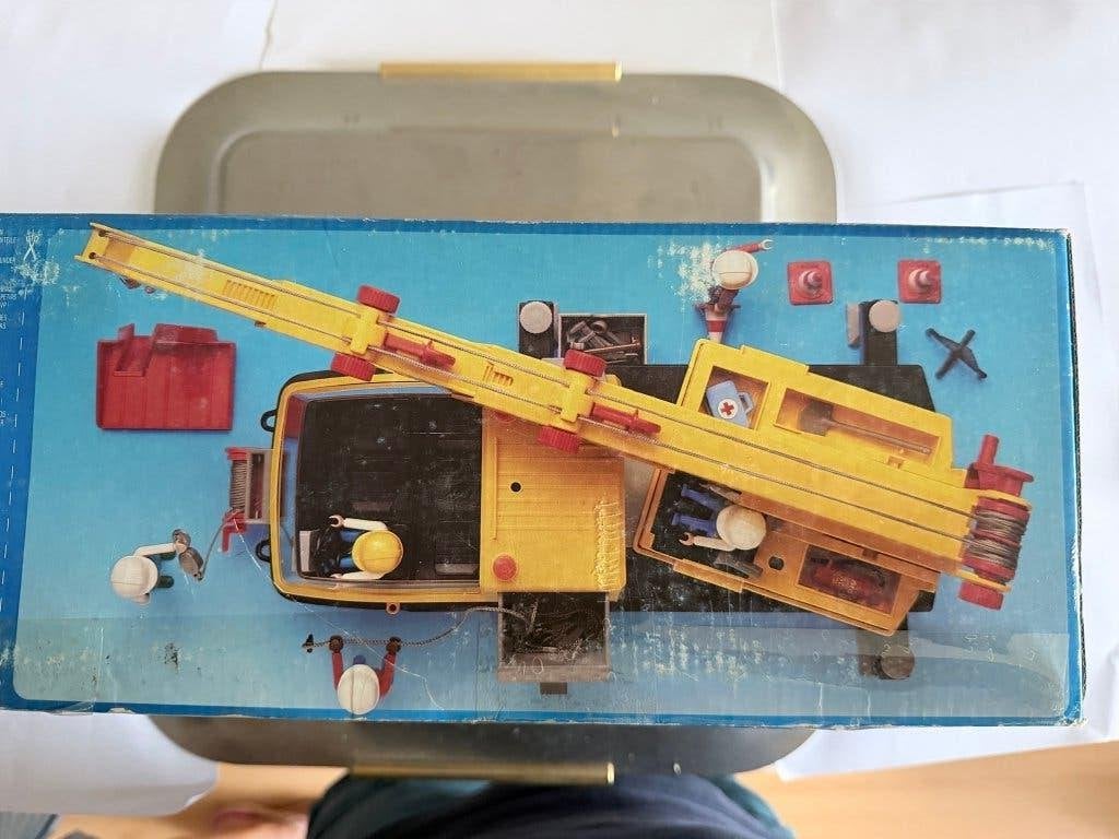 playmobil obiele kraan 3761, Gebruikt, Complete set, Voertuig, Ophalen of Verzenden