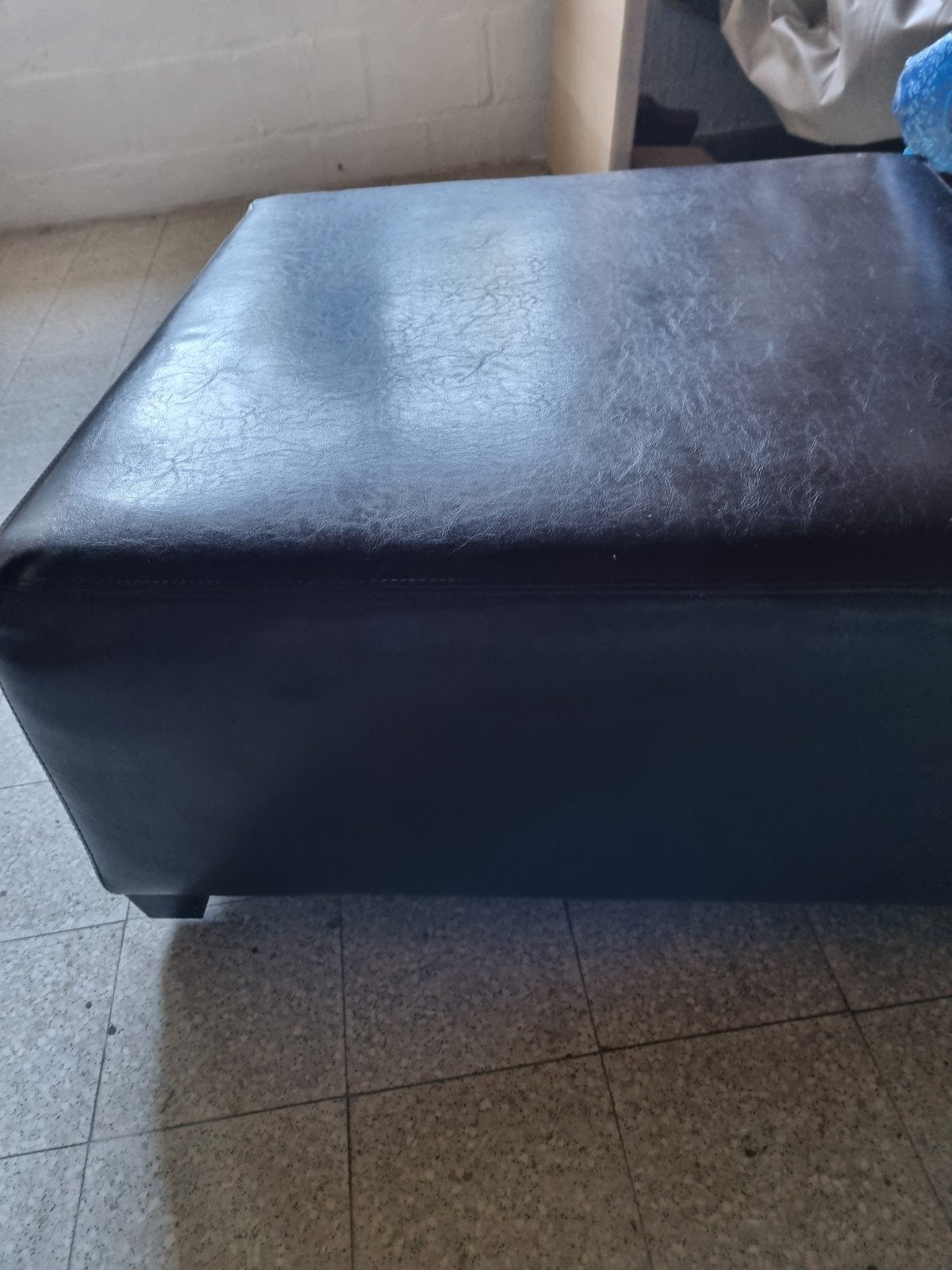 salontafel, Huis en Inrichting, Ophalen, Leer, Zo goed als nieuw, 75 tot 100 cm