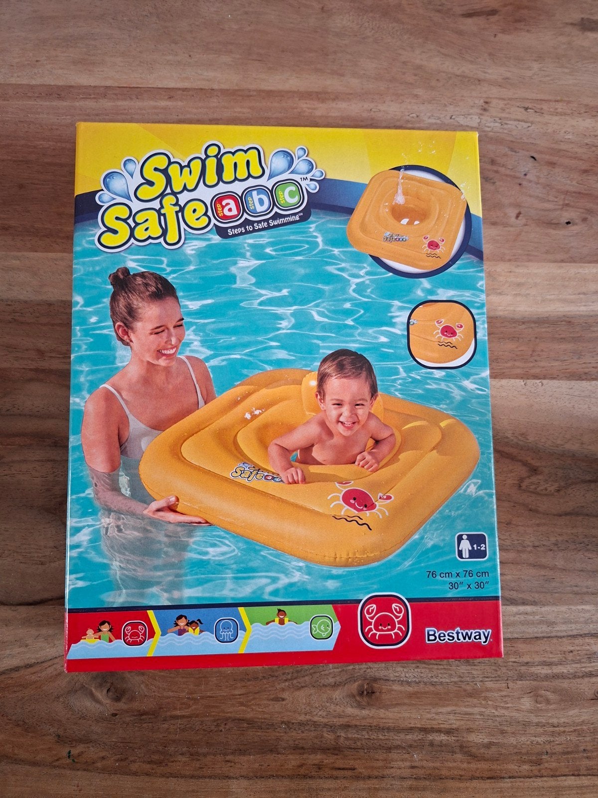 Zwemband baby, Ophalen
