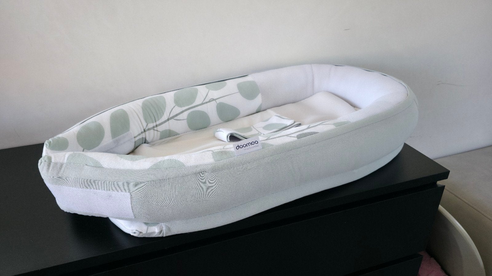Babynestje Doomoo Cocoon + Pad, Kinderen en Baby's, Ophalen, Zo goed als nieuw, Ledikant