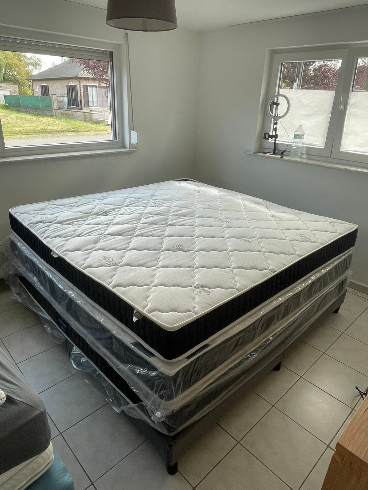 3 Sleepy Elite Plus matras 200x200, Enlèvement, Comme neuf, 200 cm, Matelas