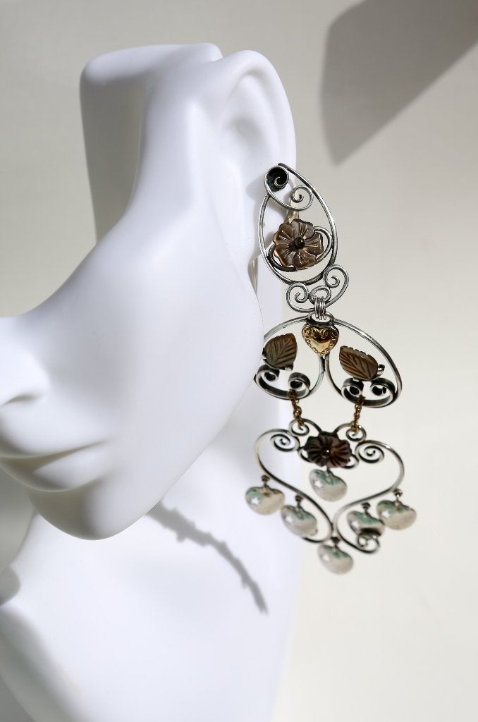 Magnifiques boucles d'oreilles clips Reminiscence, Bijoux, Sacs & Beauté, Boucles d'oreilles, Enlèvement ou Envoi, Neuf, Argent