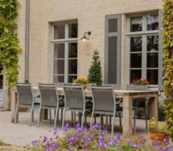 Table de jardin en teck, Jardin & Terrasse, Tables de jardin, Enlèvement, Utilisé, Rectangulaire, Bois de teck