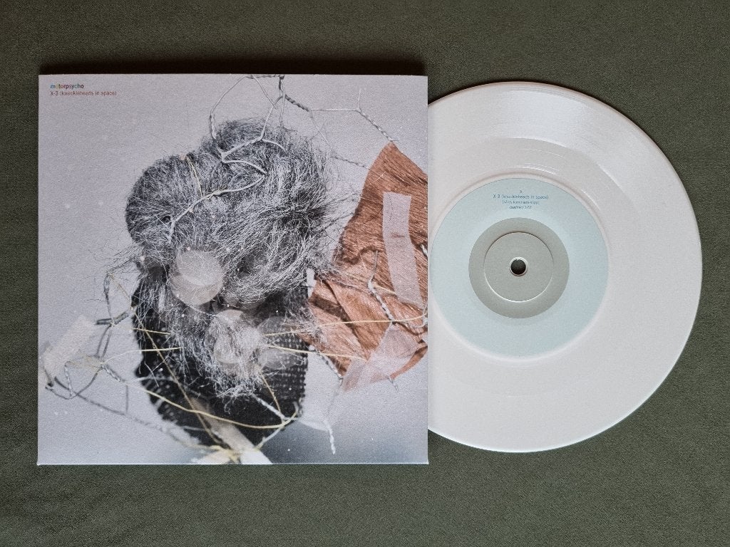 MOTORPSYCHO – X-3 (Knuckleheads In Space) (White vinyl 7”), Hard rock, Vinyle coloré, Enlèvement ou Envoi, 7 inch