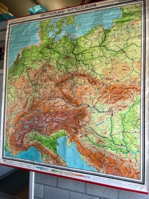 Landkaart DEUTSCHLAND - MITTELEUROPA, Ophalen, Gelezen, Landkaart