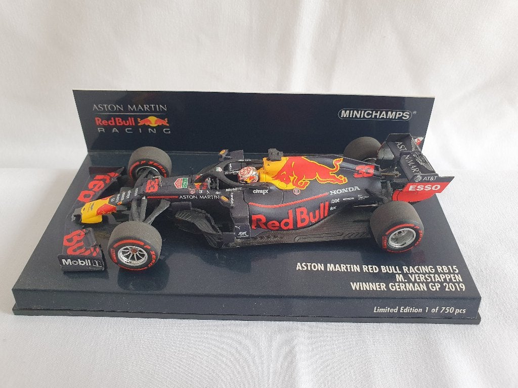 Max Verstappen RedBull RB15 GP d'Allemagne 2019 1:43, Hobby & Loisirs créatifs, Enlèvement ou Envoi, Comme neuf, Voiture, MiniChamps