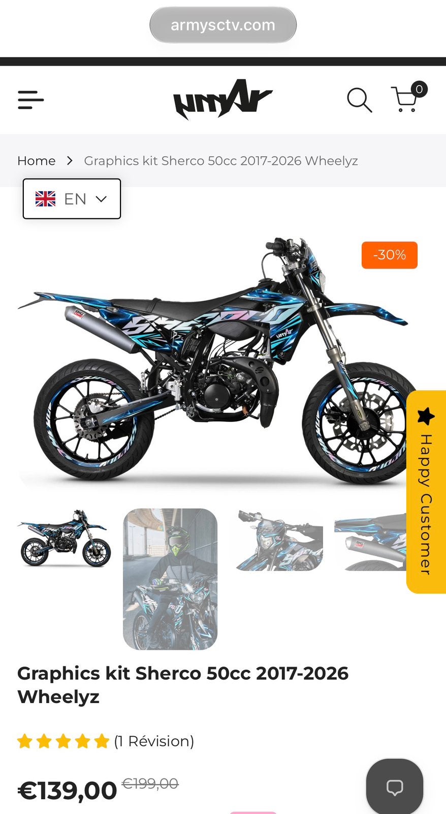 Scherco rs sm 50 stickerset (compleet), Ophalen, Zo goed als nieuw