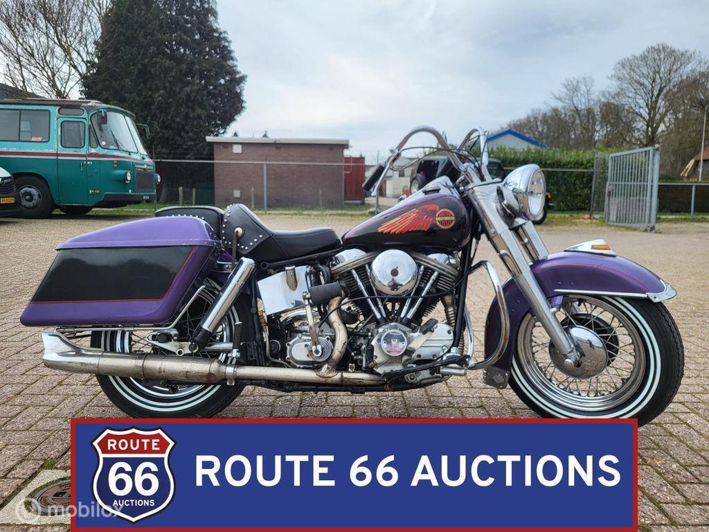 Harley-Davidson Electra Glide Panhead | 1965 | Route 66 Auct, Overige merken, Zwart, Bedrijf, Handgeschakeld
