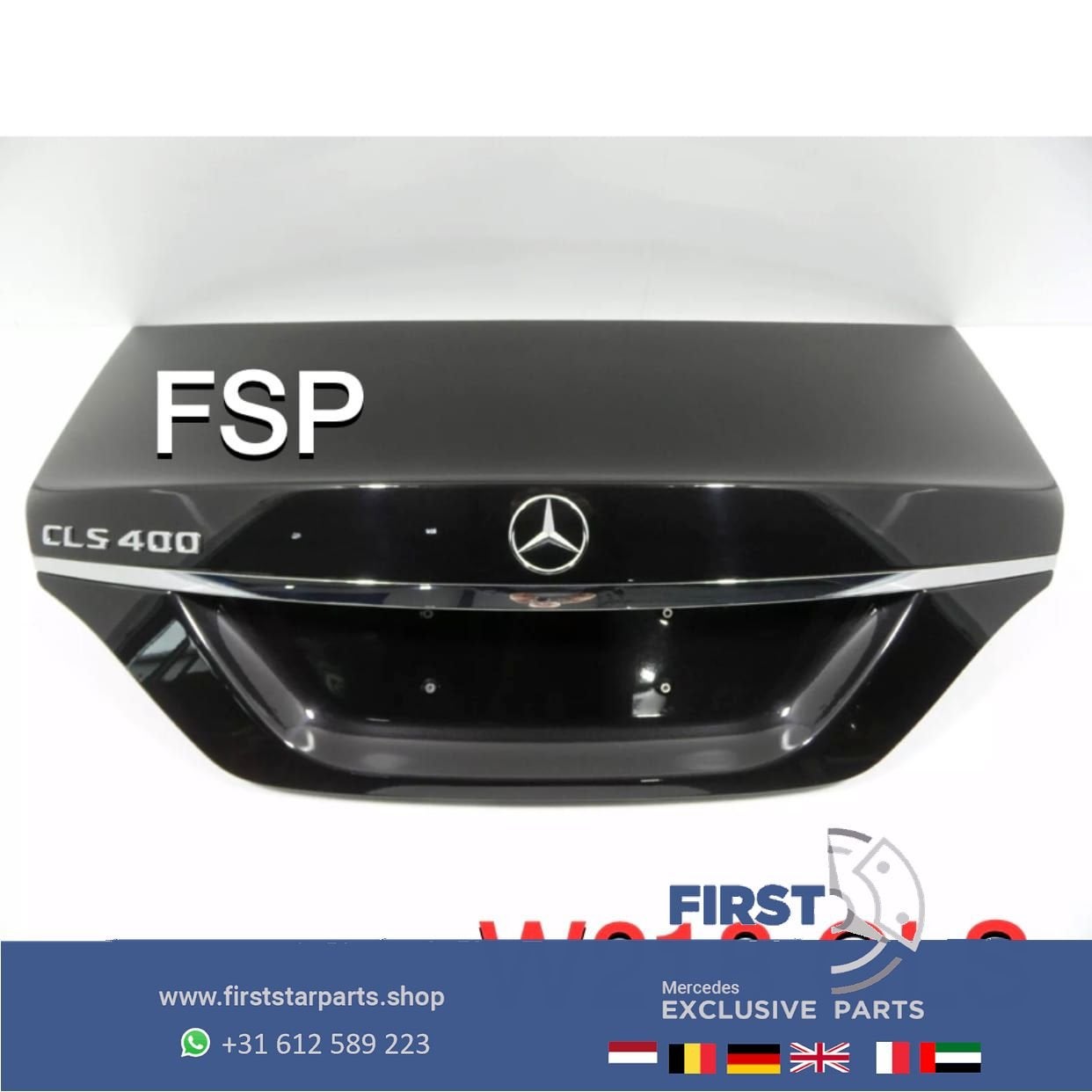 W218 W219 CLS Achterklep Mercedes kofferplek origineel donke, Utilisé, -, -, Enlèvement ou Envoi