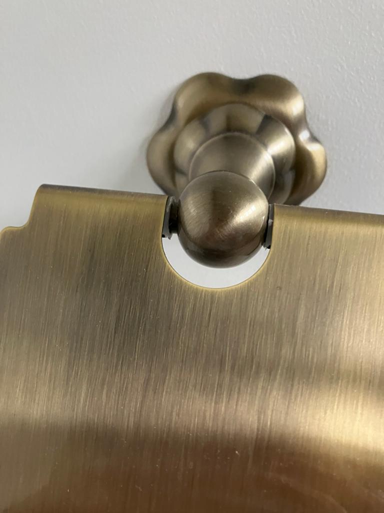 Zeer mooie wc rolhouder in Messing., Huis en Inrichting, Badkamer | Badtextiel en Accessoires, Ophalen, Zo goed als nieuw