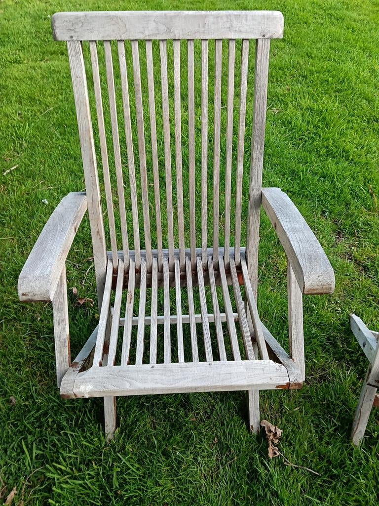 Houten stoelen, Tuin en Terras, Ophalen, Gebruikt, Hout, Inklapbaar
