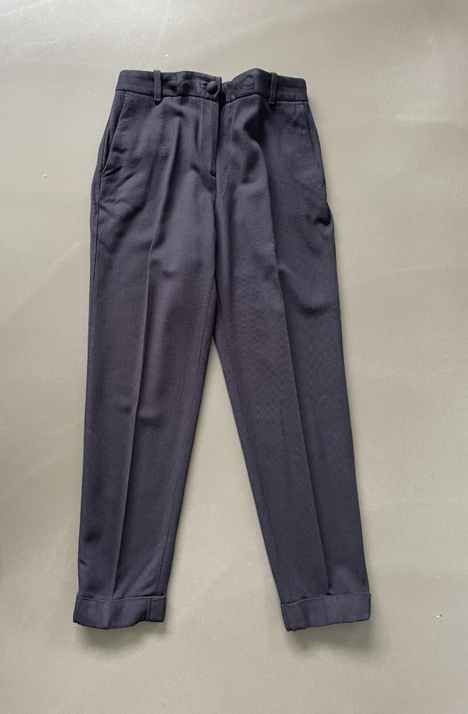Blauw geklede broek van Massimo Dutti maat S, Massimo Dutti, Blauw, Ophalen of Verzenden, Zo goed als nieuw