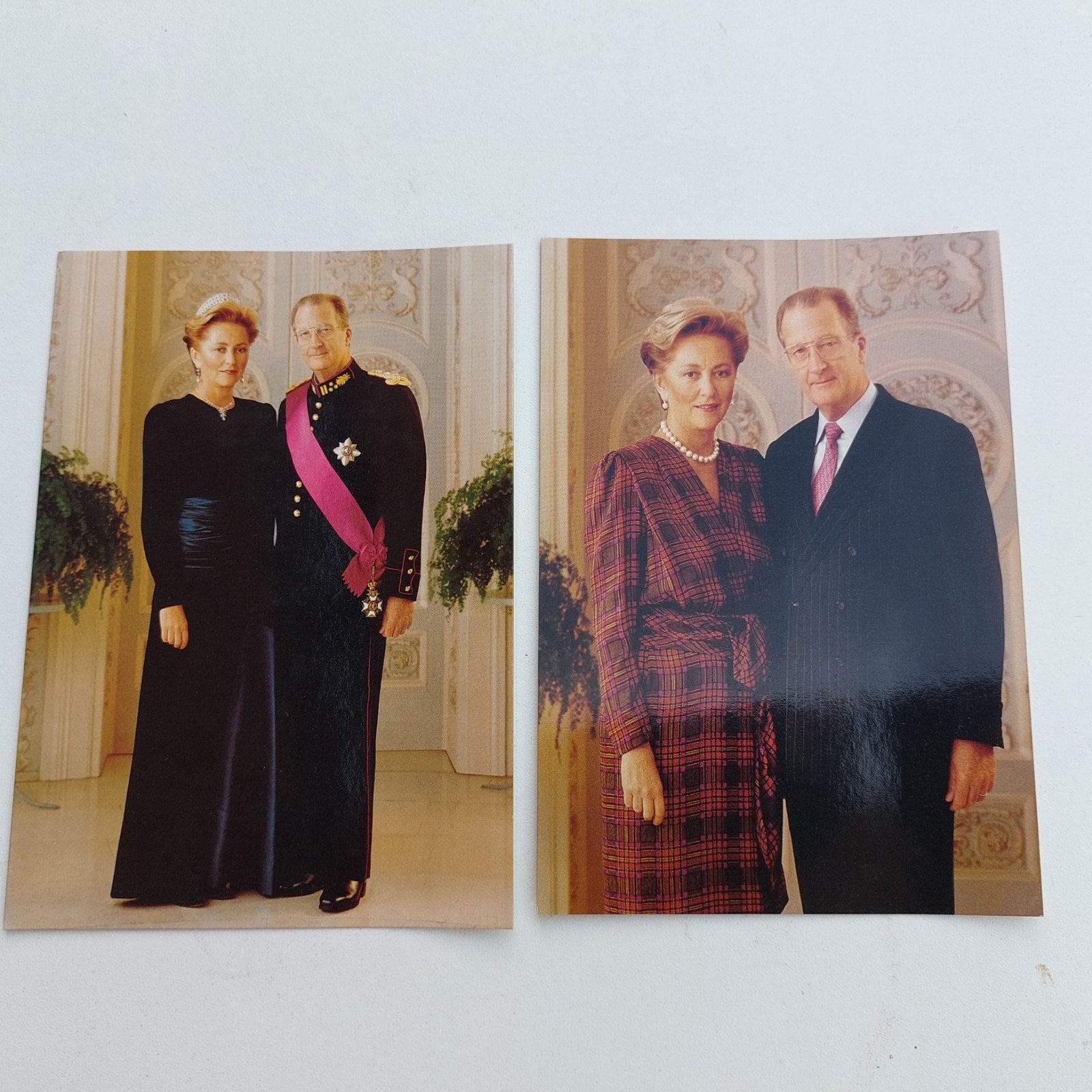2 postkaarten Albert en Paola, Ophalen of Verzenden