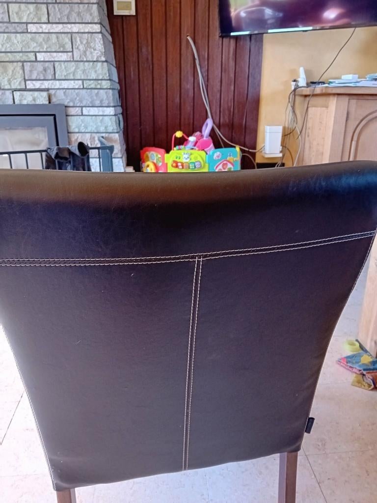 6 eet plaats stoelen te koop, Ophalen, Club stijl, Gebruikt, Zwart