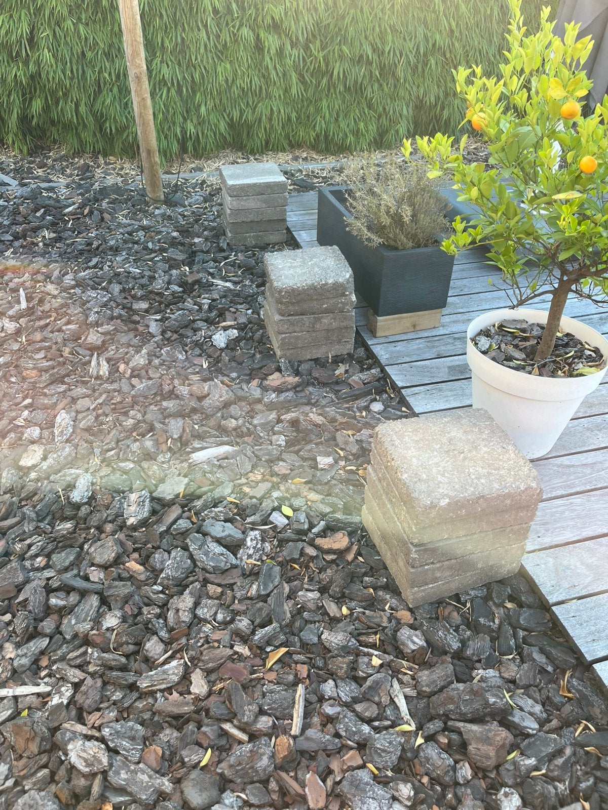 Gratis Betondals 30x30, Ophalen, Gebruikt, Beton, Klinkers
