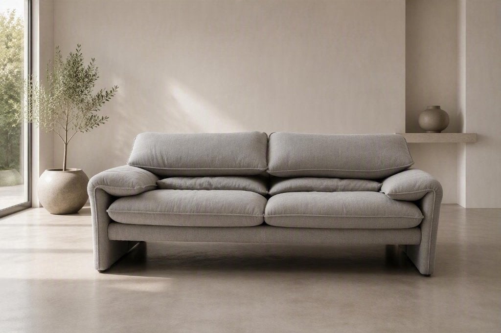 Designzetel Cassina - Maralunga, Ophalen, Driepersoons, 75 tot 100 cm, Zo goed als nieuw
