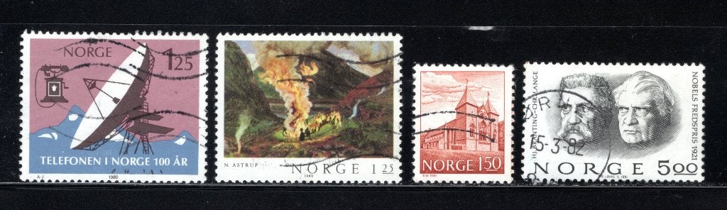 NORVÈGE Lot 1980-1981 timbré, Timbres & Monnaies, Timbres | Europe | Scandinavie, Envoi, Norvège, Affranchi