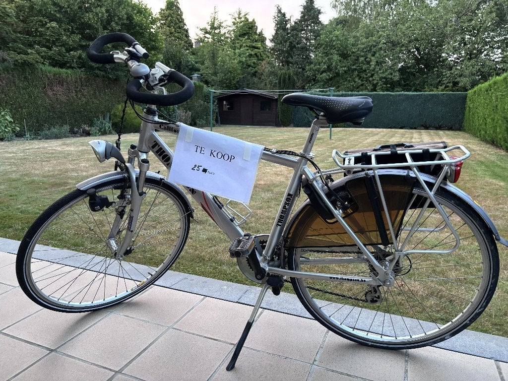 Herenfiets, Fietsen en Brommers, Gebruikt, Velgrem, Versnellingen, Ophalen