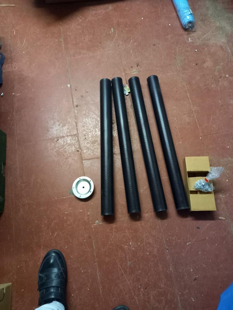 metalen tafelpoot, Ophalen