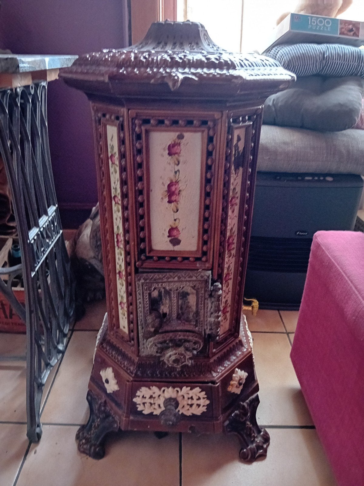 chauffage charbon et petit bois, Enlèvement, Utilisé, Multicolore, Bois