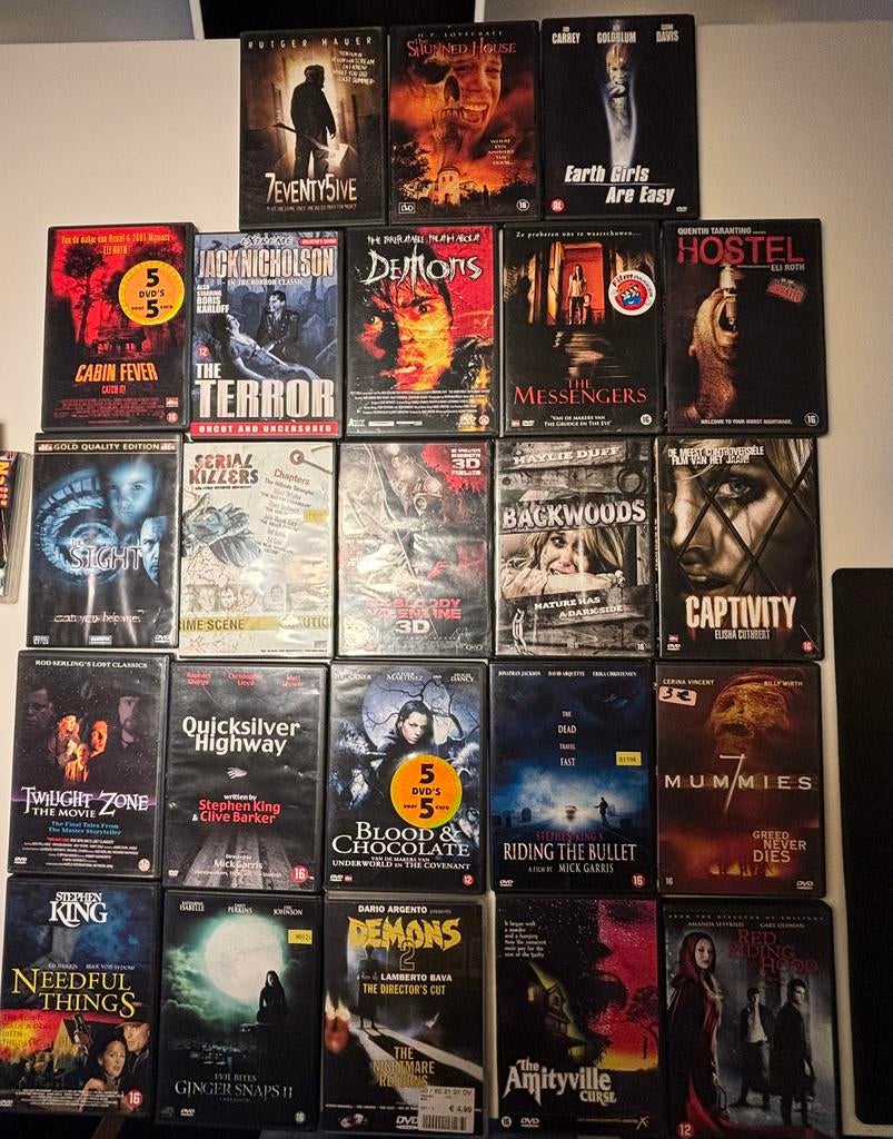 Grote horror DVD set | 30 films | goede staat, Ophalen, Alle leeftijden, Zo goed als nieuw, Boxset