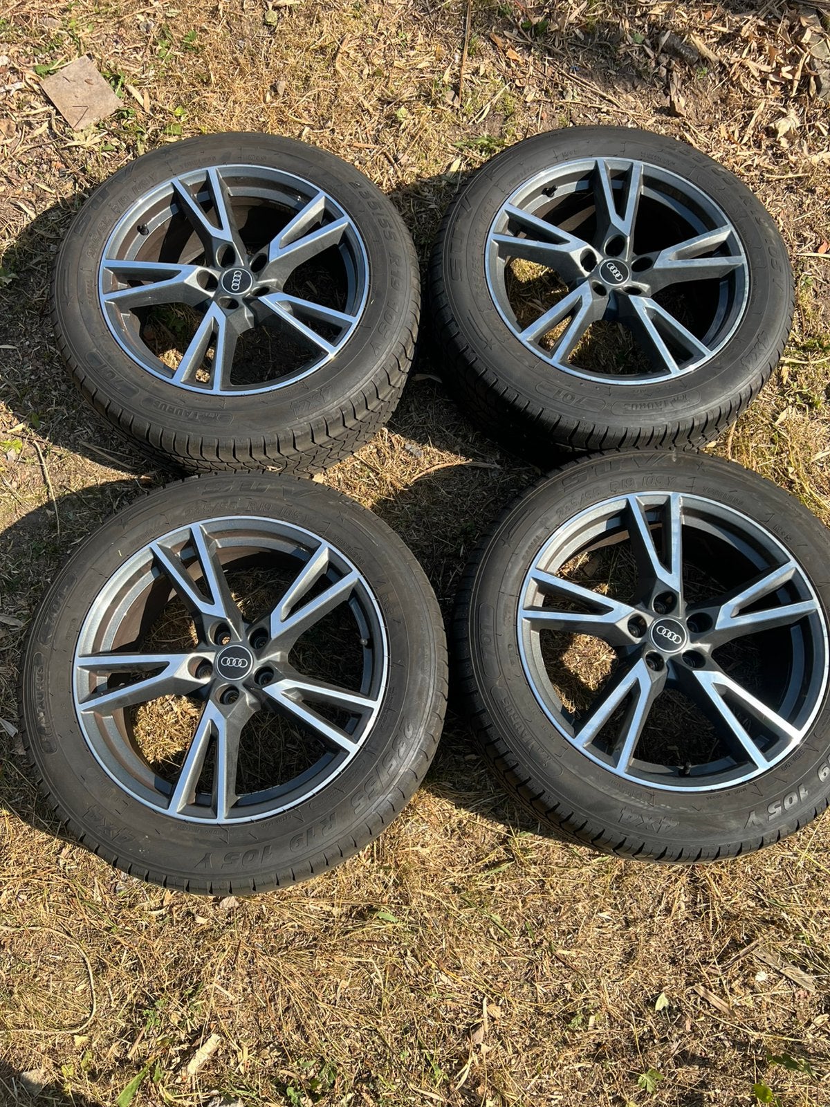 19 inch Originele Audi Velgen met Zomer Banden, Auto-onderdelen, Banden en Velgen, 19 inch, Velg(en), Ophalen of Verzenden, Zomerbanden