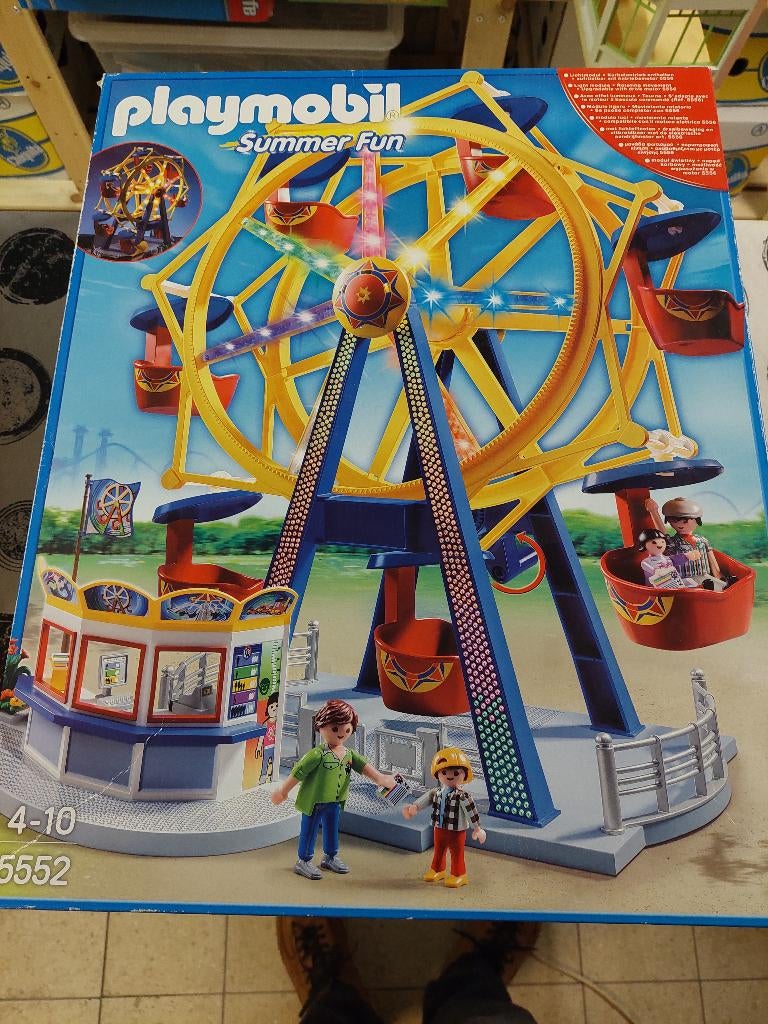 Playmobil 5552 Reuzenrad met verlichting, Kinderen en Baby's, Speelgoed | Playmobil, Ophalen of Verzenden, Gebruikt, Complete set