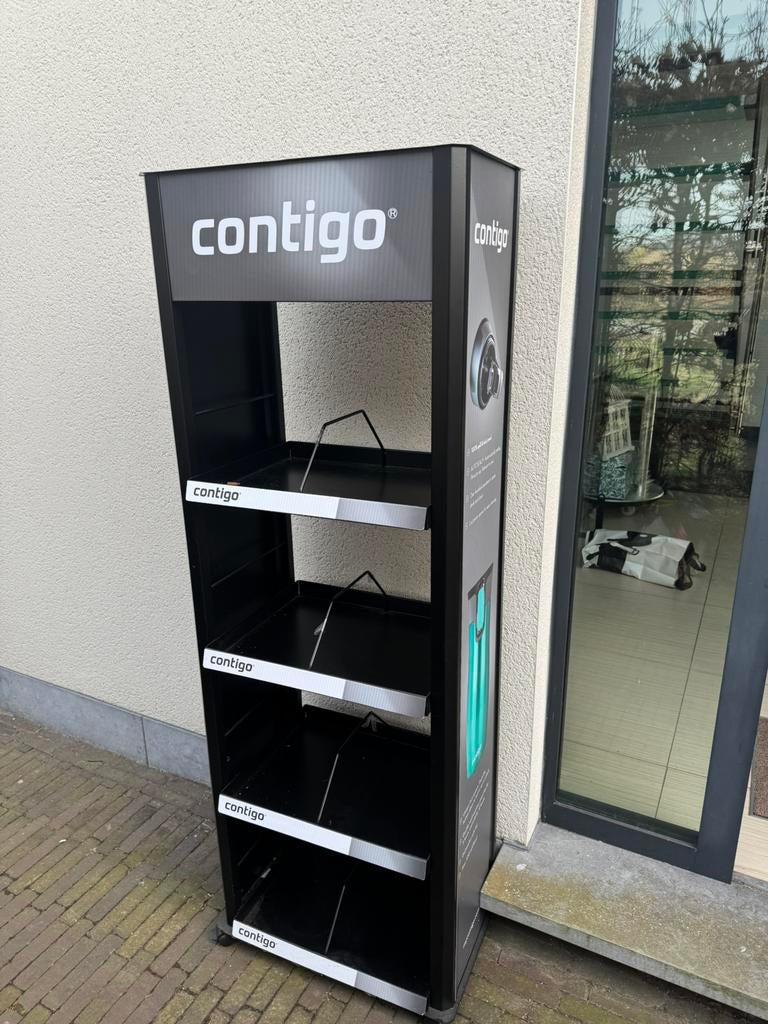IJzeren display rek op wieltjes, Ophalen of Verzenden, Gebruikt