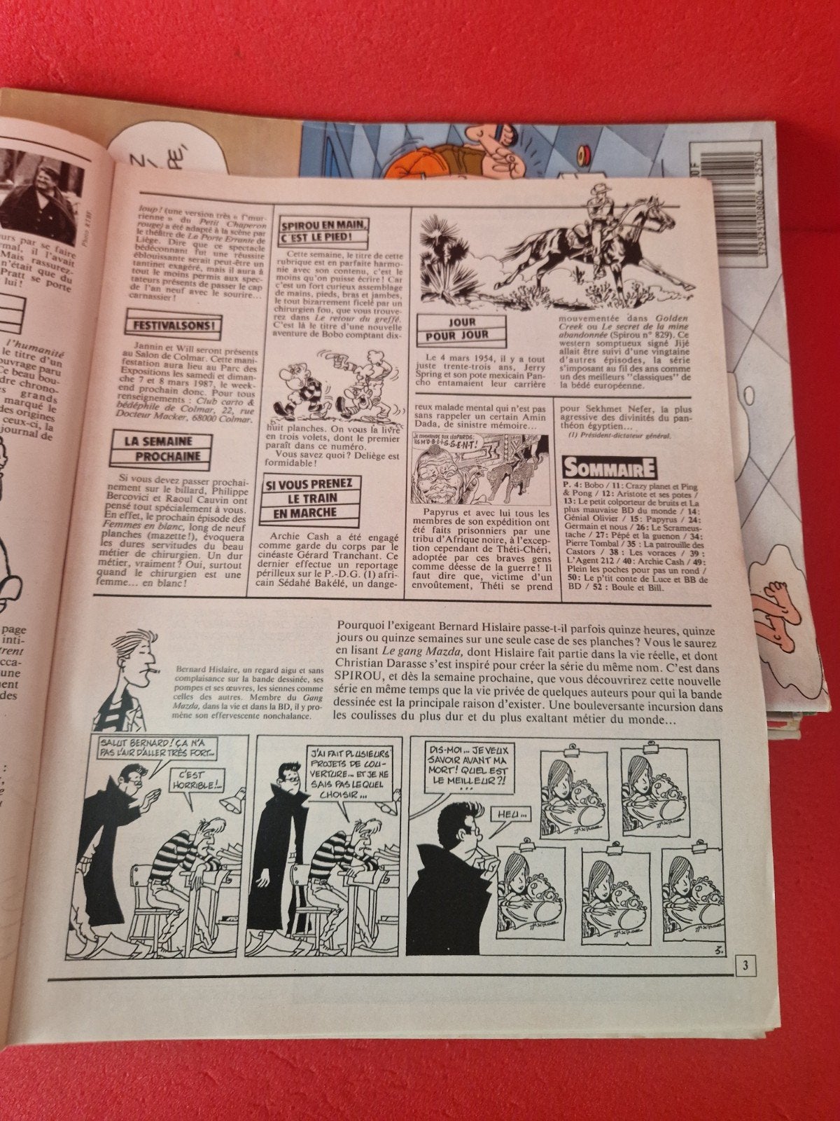 lot de 37 magazines, le journal de spirou, 1987, Enlèvement ou Envoi