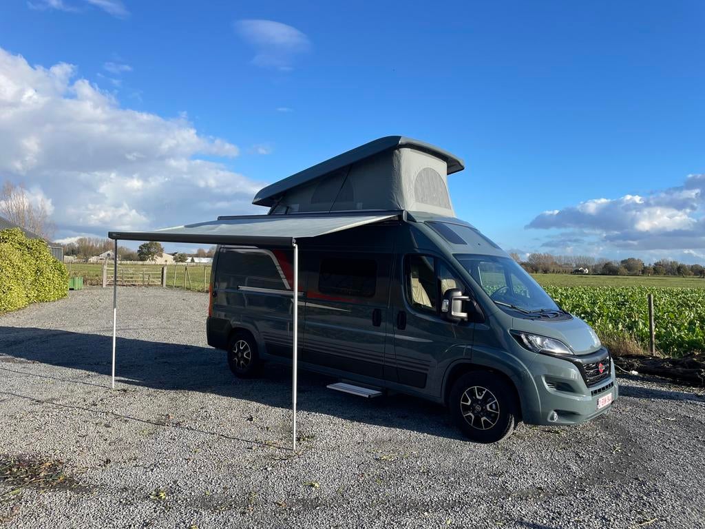 Camper te huur met pop-up 4 personen, Caravans en Kamperen, Mobilhomes, Particulier, Diesel, Koelkast, Luifel, Ophalen