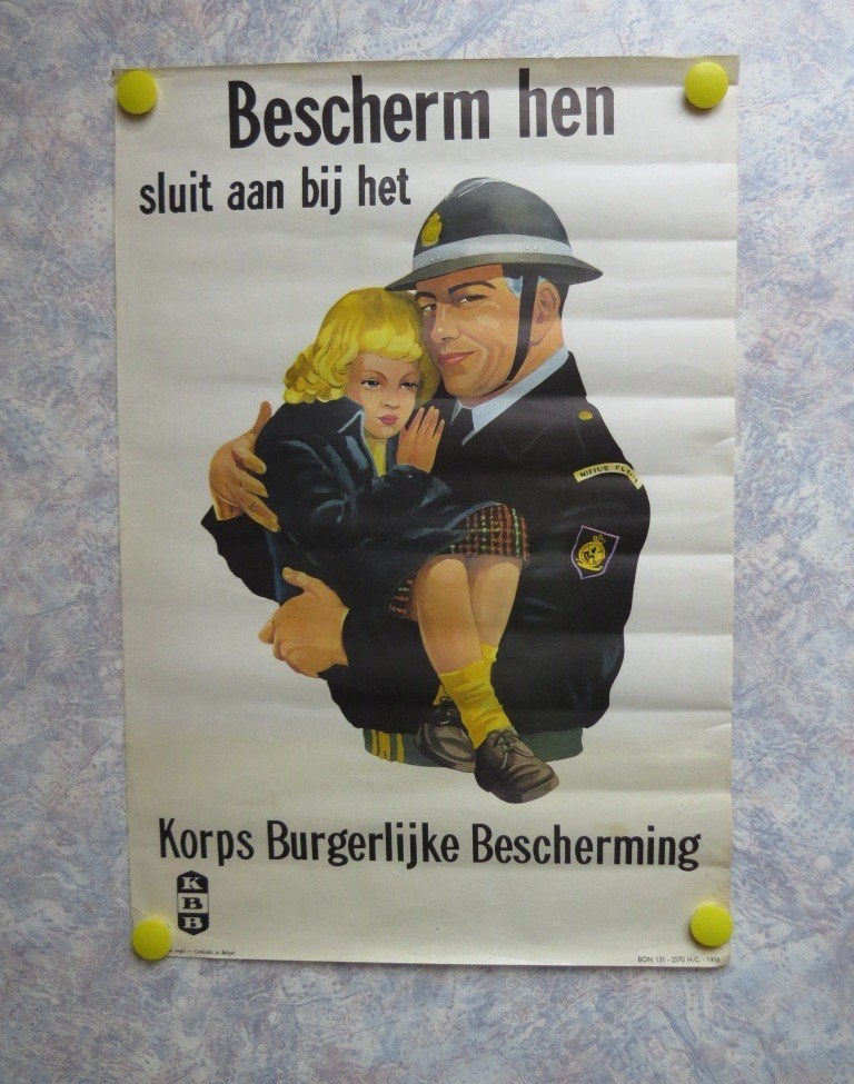 Oorlog Guerre Bescherming Kind Bevolking Bunker Gas Leger, Envoi, Autres
