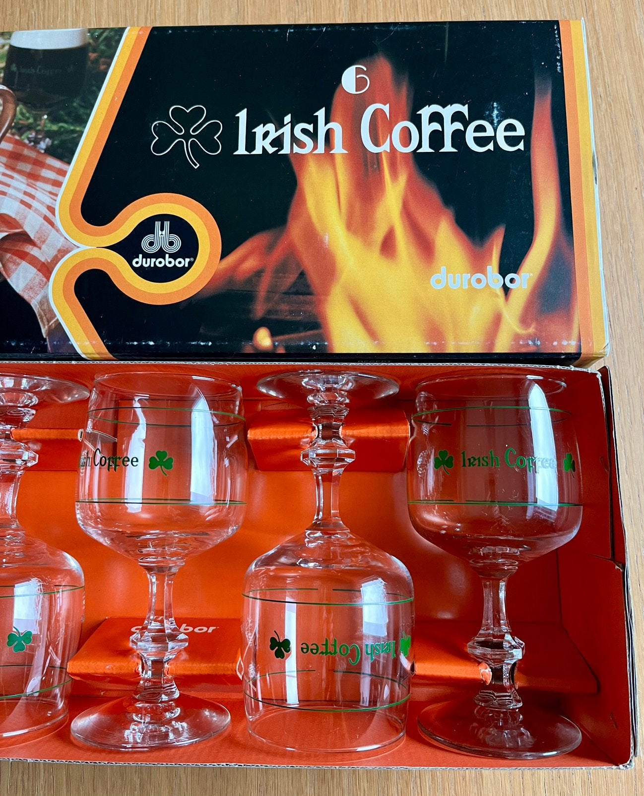 6 Durobor Irish Coffeeglazen, Collections, Verres & Petits Verres, Enlèvement, Neuf