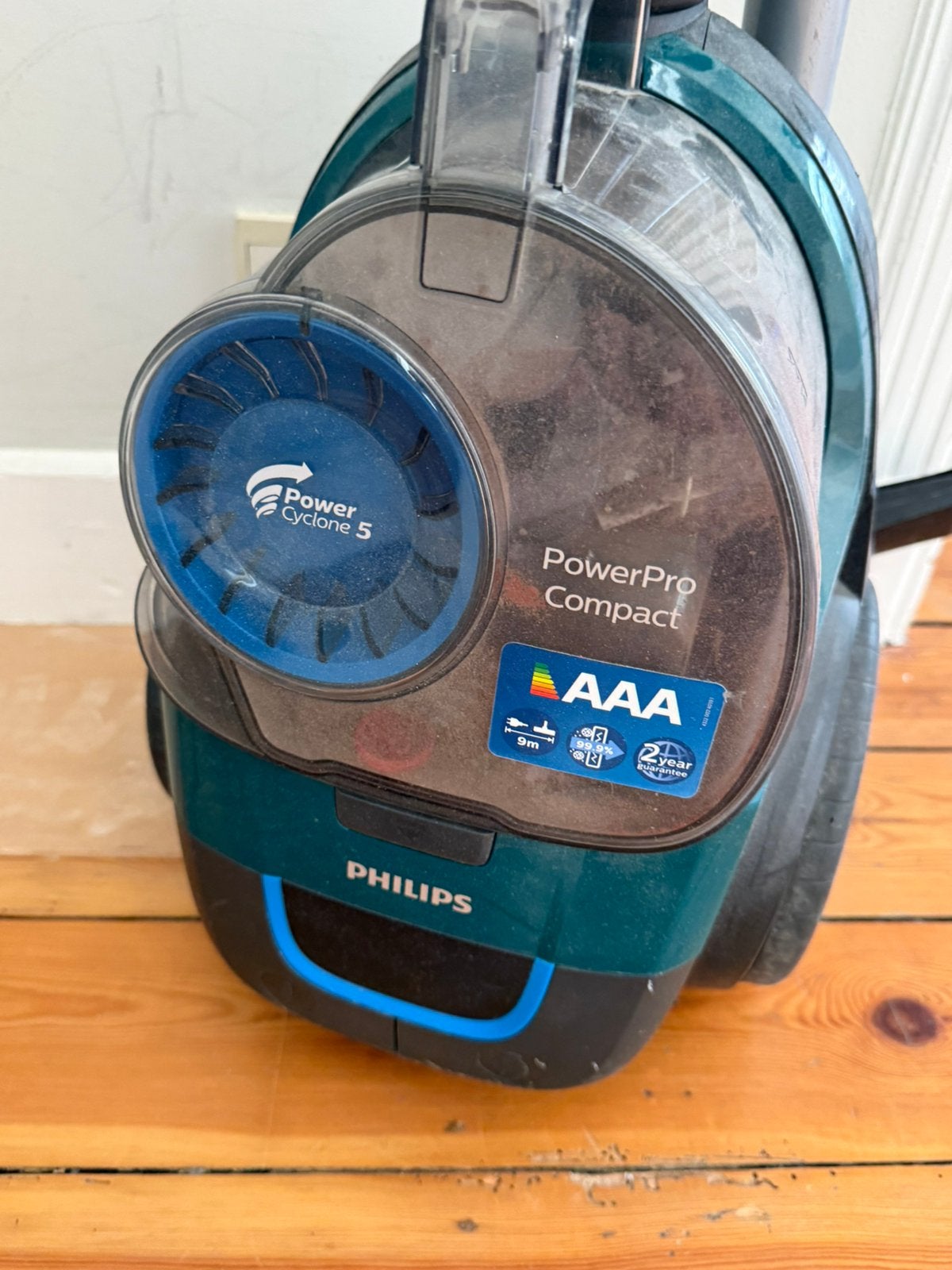 Philips PowerPro Compact stofzuiger – Zeer goede staat, Elektronische apparatuur, Stofzuigers, Ophalen, Gebruikt, Geschikt voor harde vloeren