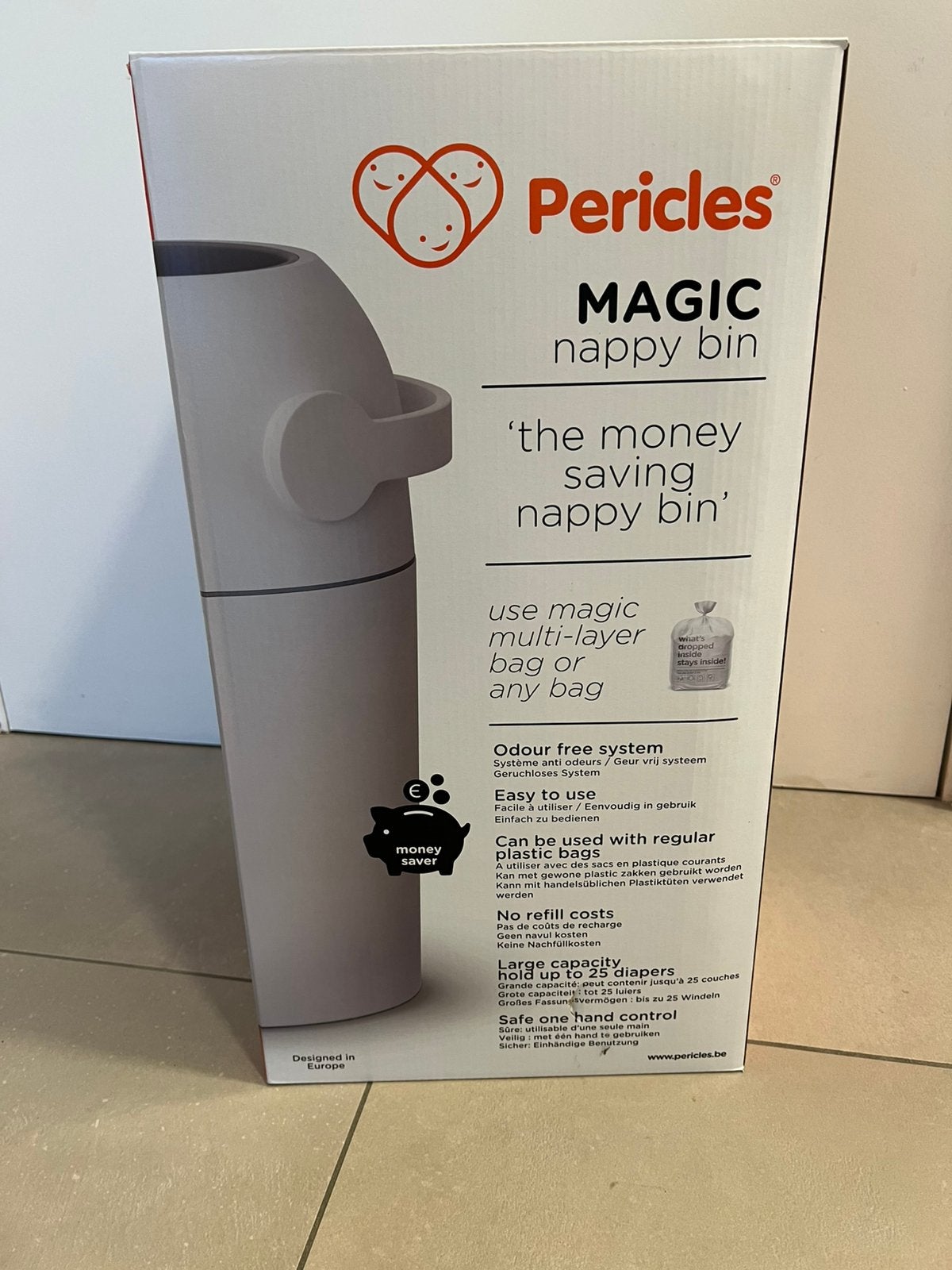 Pericles nappy bin luieremmer, Ophalen, Zo goed als nieuw, Luieremmer