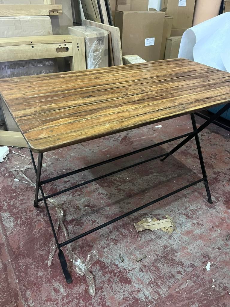 Table bois massif, Maison & Meubles, Enlèvement ou Envoi, Utilisé