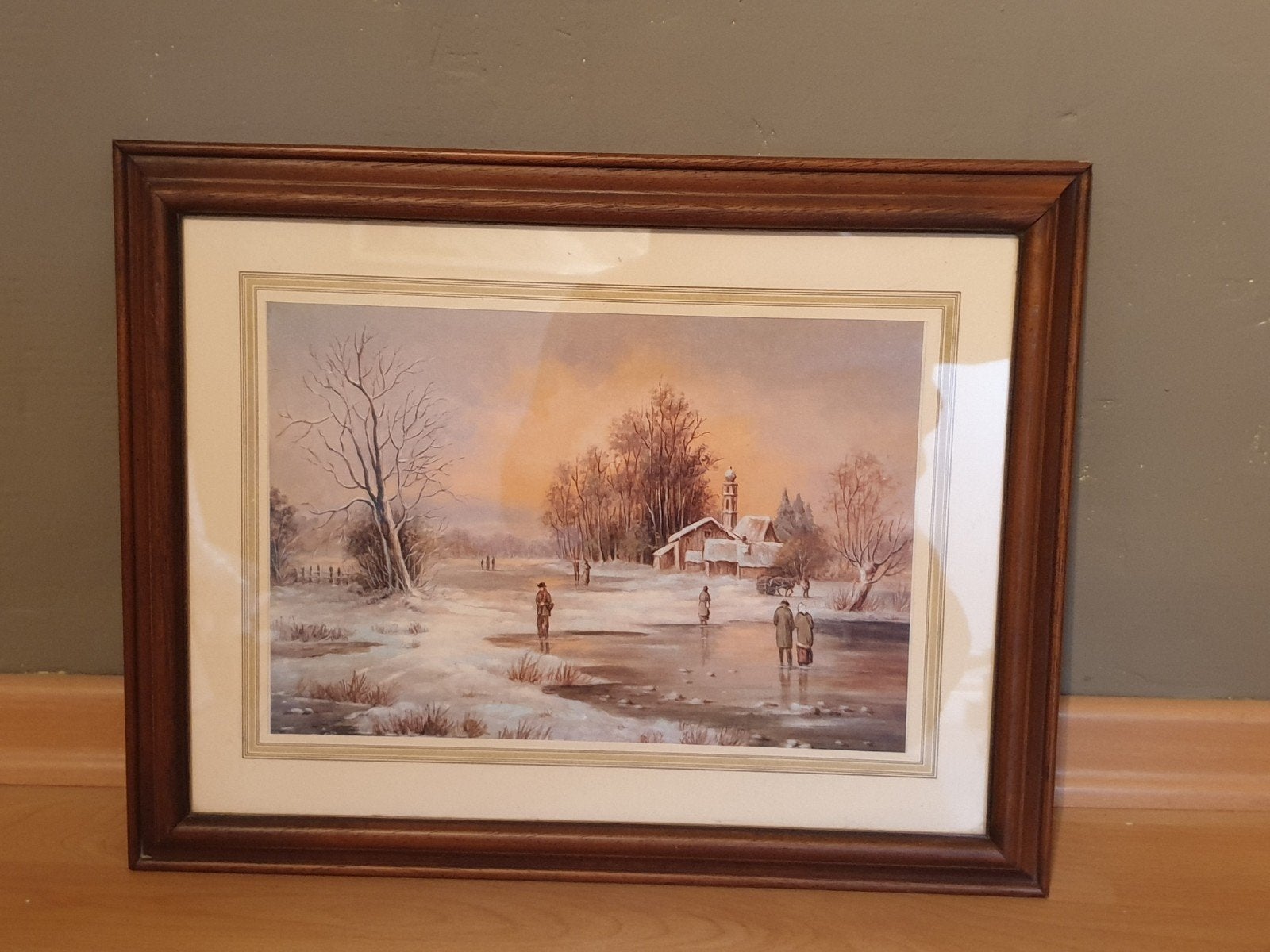 Kader met winters landschap, Ophalen, Zo goed als nieuw