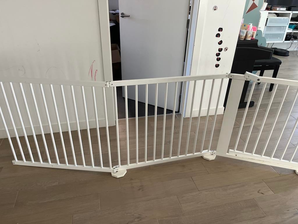 3delig wit hekje 80cm hoog-270 lang, Kinderen en Baby's, Ophalen, Gebruikt