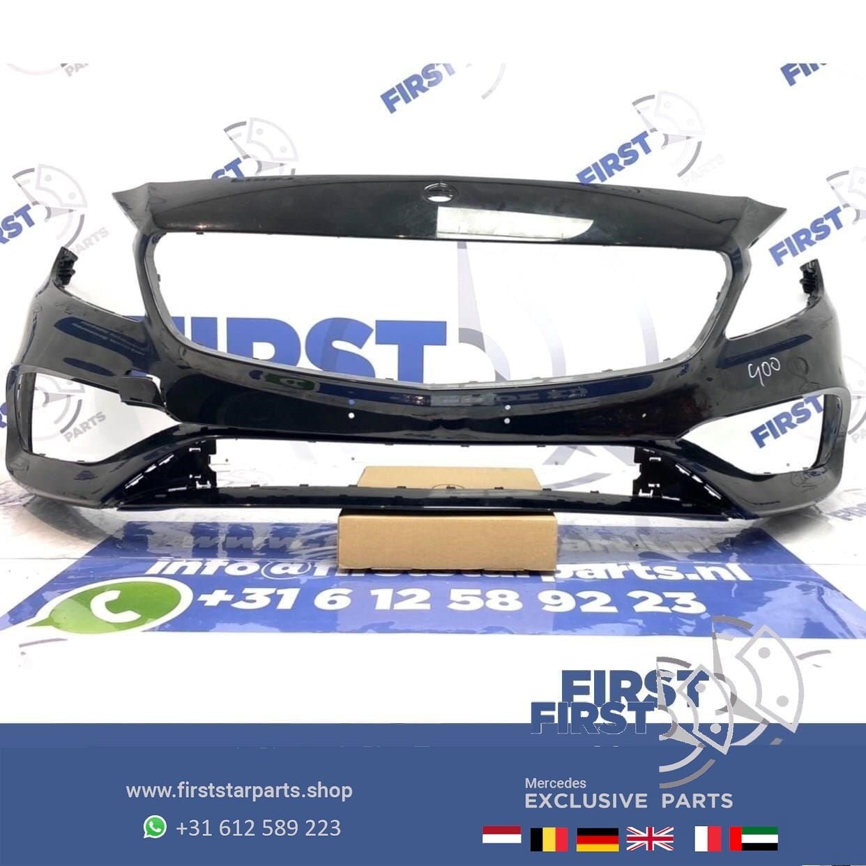 W176 FACELIFT AMG Voorbumper zwart Mercedes A Klasse 2018 KA, Utilisé, -, Avant, -