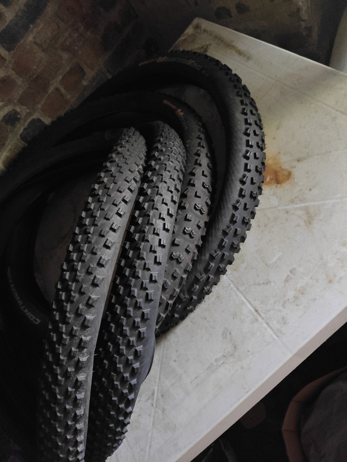 26 inch mtb banden zgan 4 stuks, Ophalen, Band, Zo goed als nieuw, Mountainbike